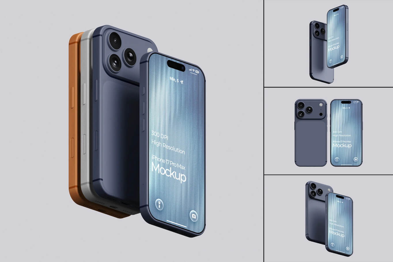 高分辨率 iPhone 17 Pro 模型