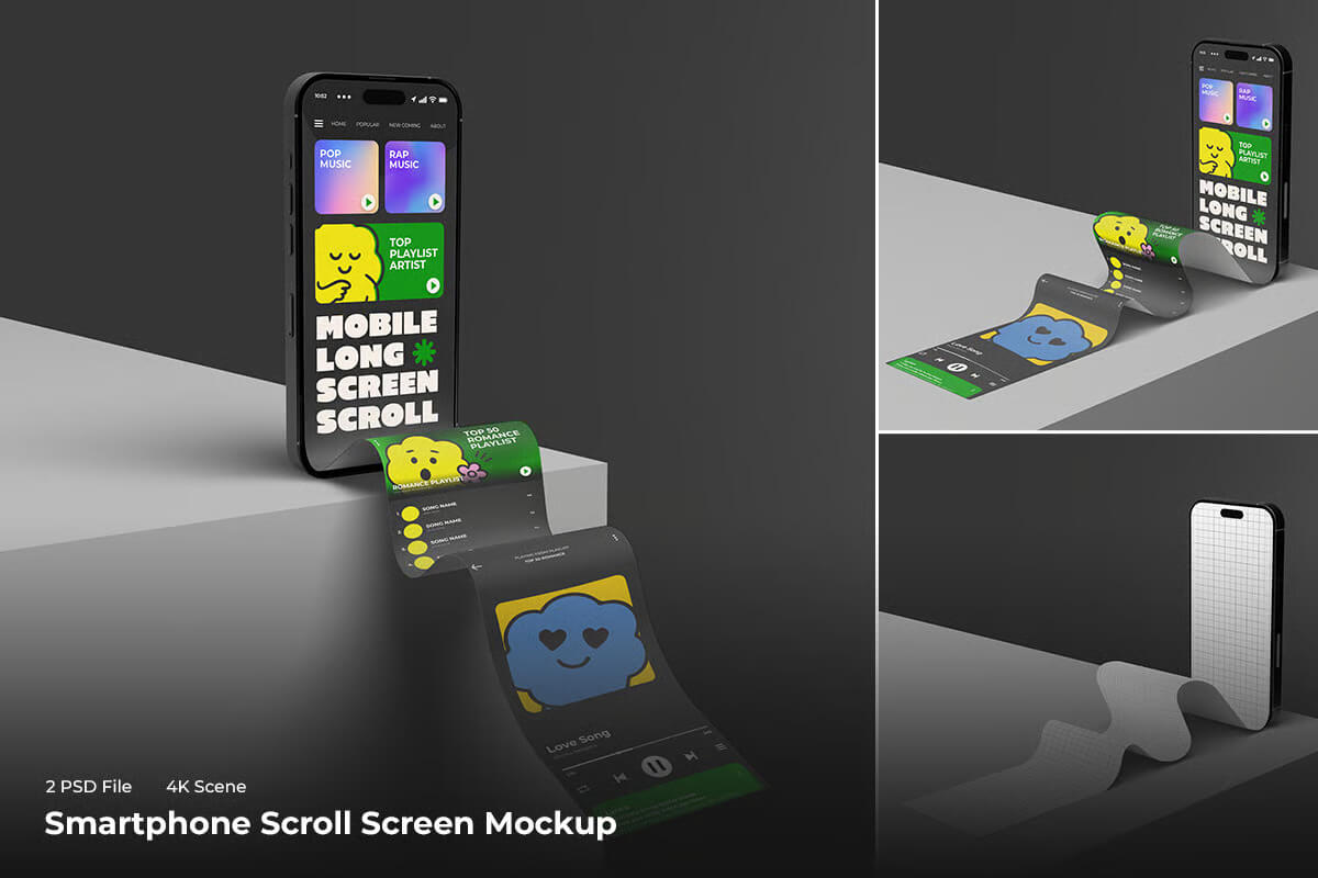 滚动模板兼容 iPhone 样机