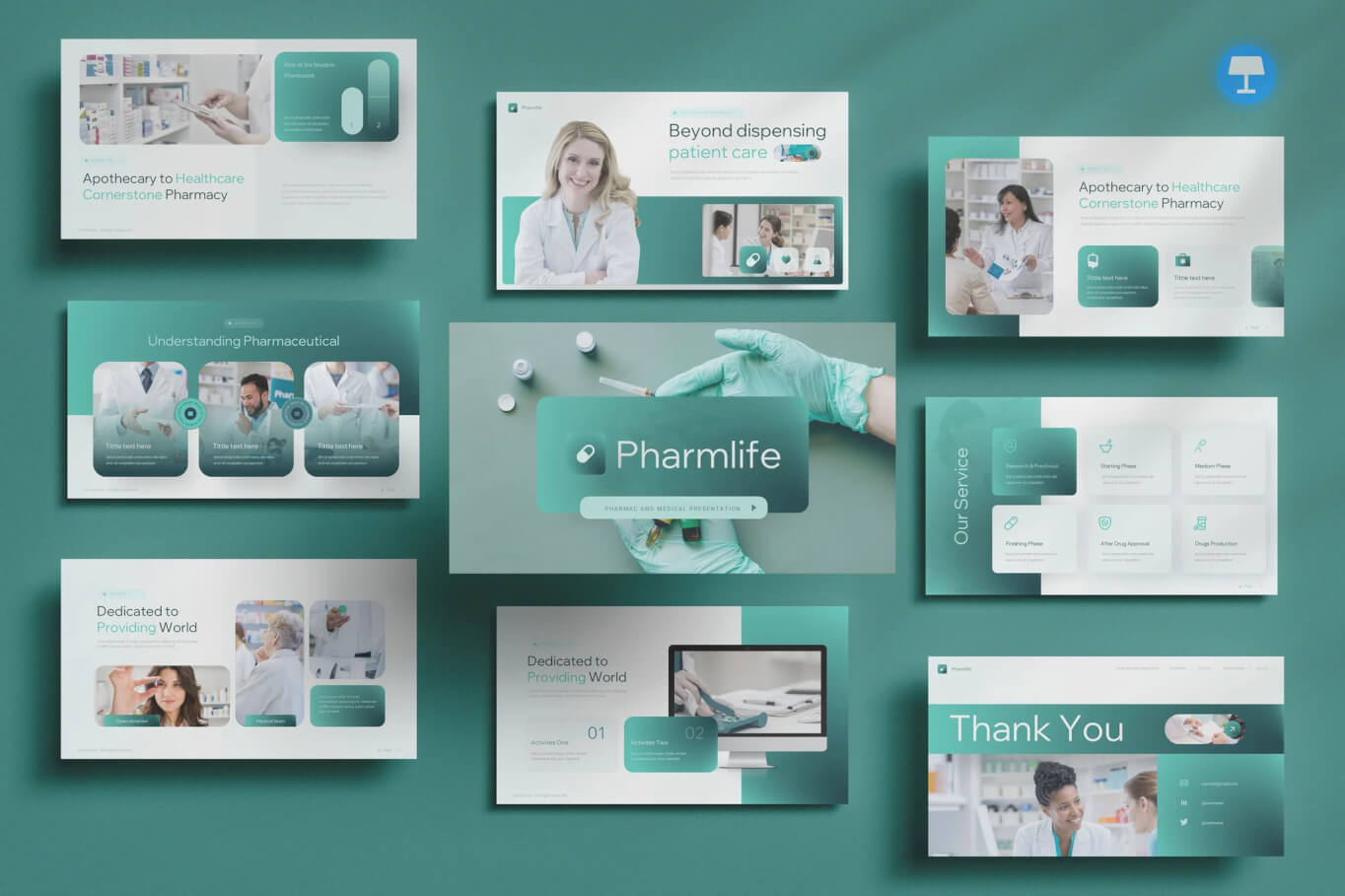 关于药学和医学的主题演讲Keynote模板