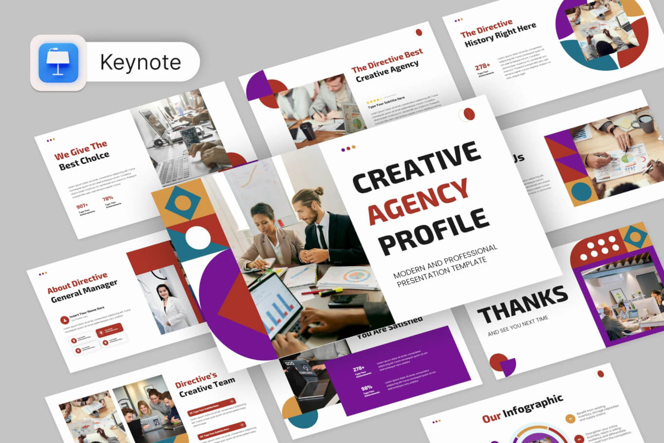 创意机构 Nexora 的主题演讲Keynote模板