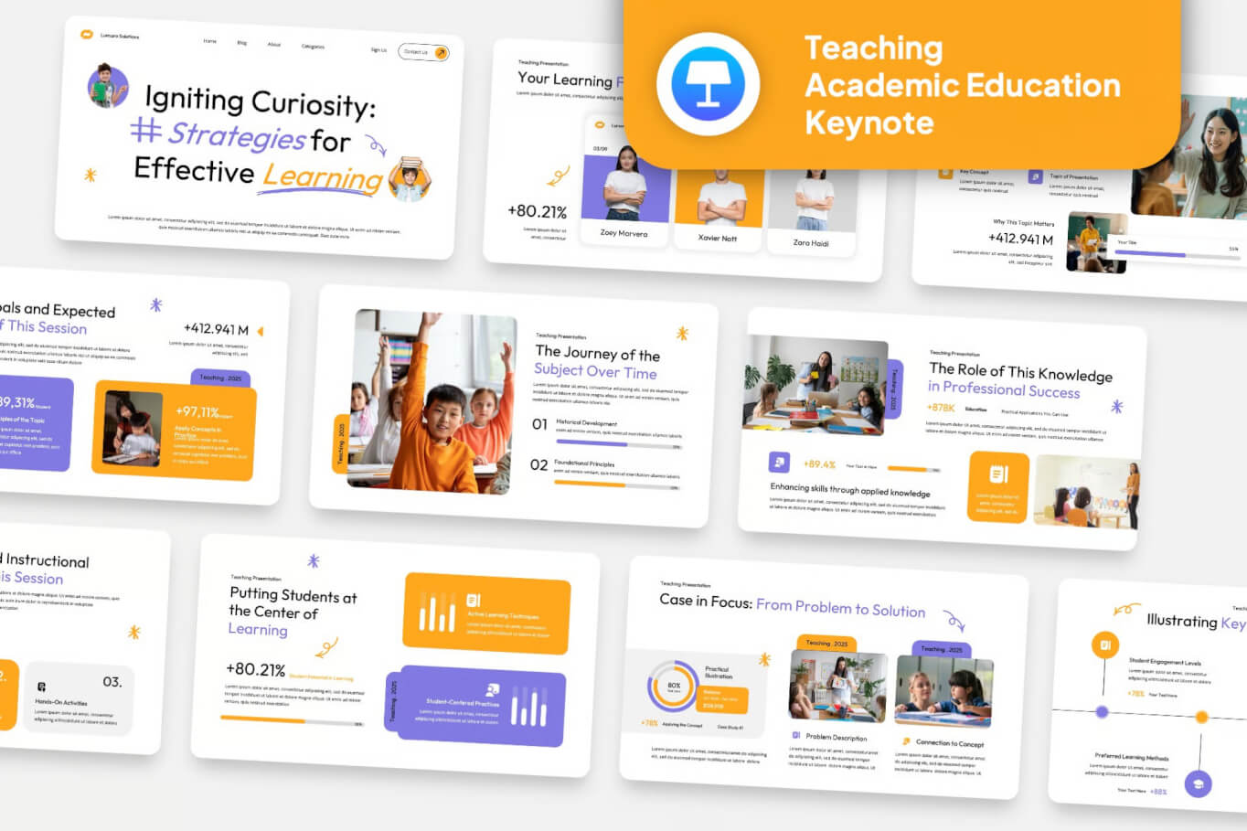 关于学术教育教学的主题演讲 Keynote 模板