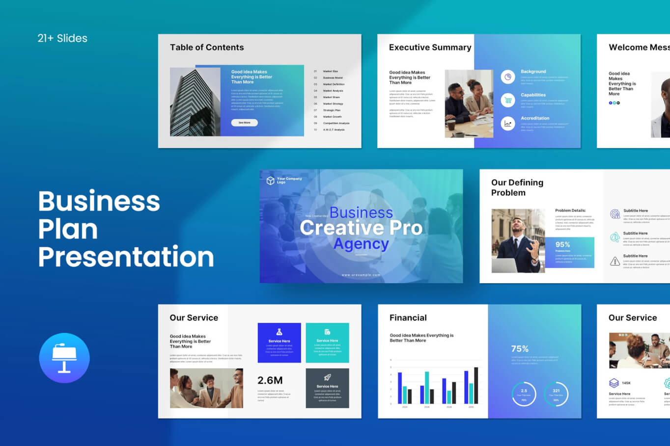 商业计划书主题演讲 Keynote 模板
