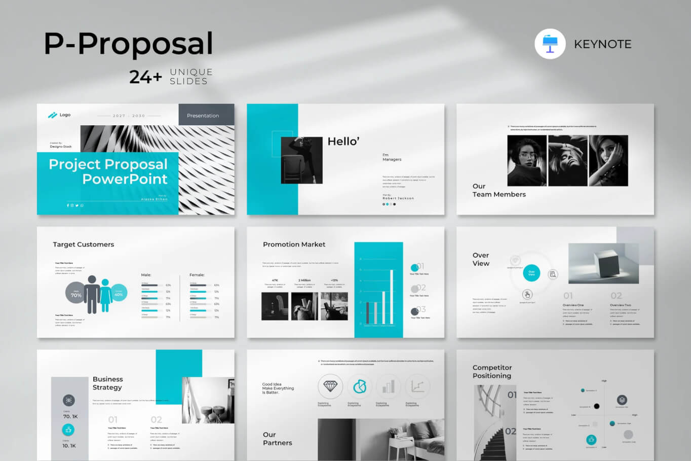 项目提案的主题演讲 Keynote 模板
