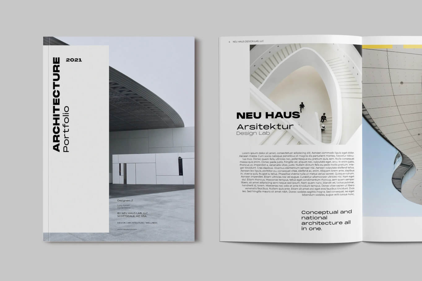 建筑作品集手册设计模板